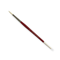 Pincel p/Acrílico 9700 Redondo Sintético #7 Blanco-Rojo Corto Rodin® 9700-7 [Pieza] 7501139129936