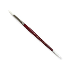 Pincel p/Acrílico 9700 Redondo Sintético #9 Blanco-Rojo Corto Rodin® 9700-9 [Pieza] 7501139129950