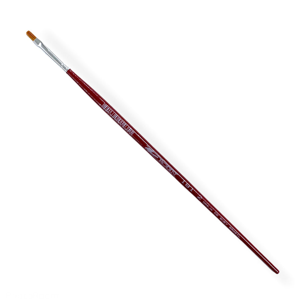 Pincel p/Acuarela 141 Plano pelo de Marta #2 Vino Largo Rodin® 141-2 [Pieza] 7501139191179