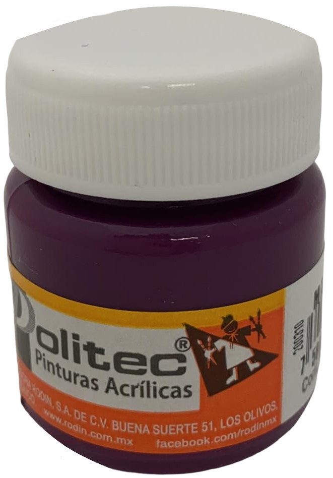 Pintura Acrílica Línea300 30ml Malva Politec® #335 Pieza 7501230033521 01