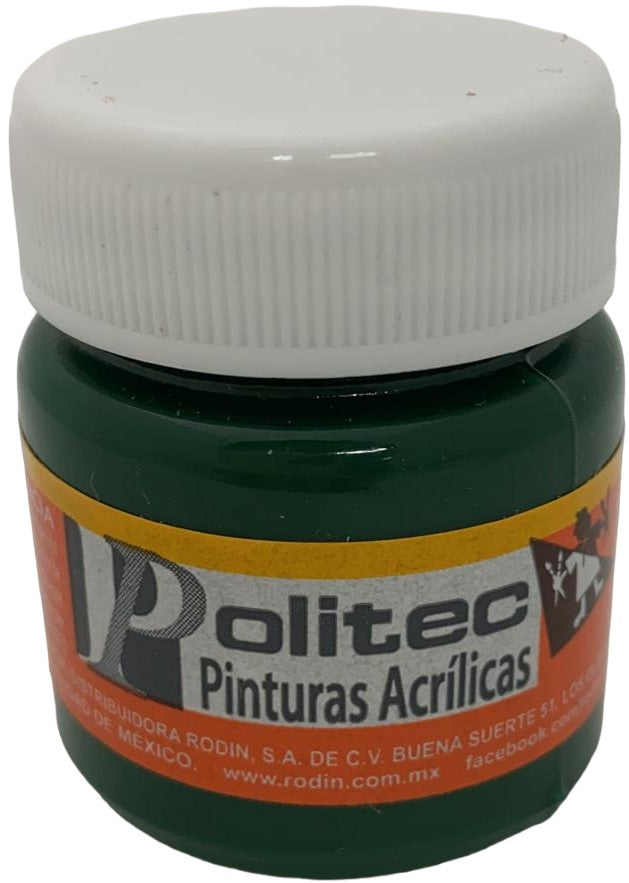 Pintura Acrílica Línea300 30ml Verde Olivo Politec® #336 Pieza 7501230033620 01