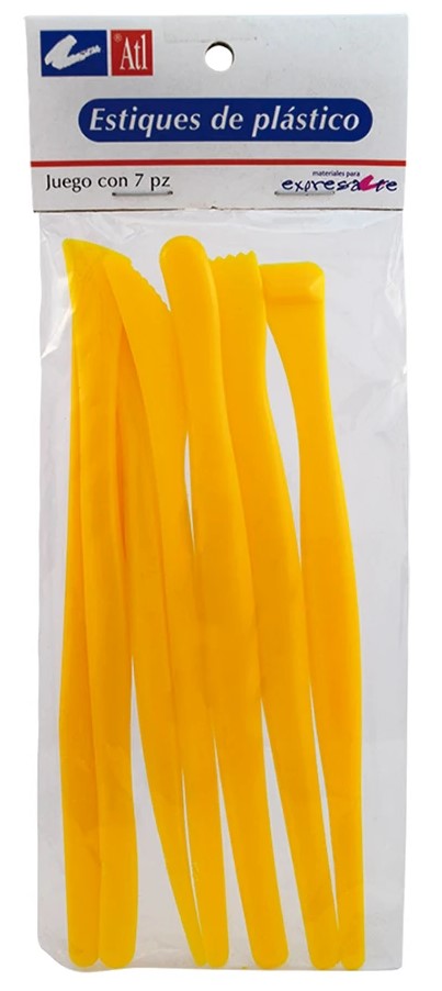 Estiques p/Modelar de Plástico c/7 Alt® [Paquete] 7501139162957