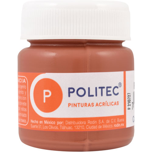 Pintura Acrílica Línea300 30ml Terracota Politec® #340 Pieza 7501230034023 01