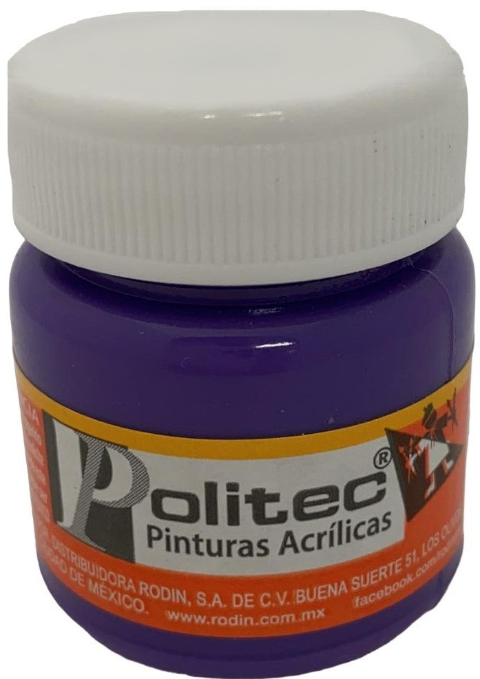 Pintura Acrílica Línea300 30ml Lavanda Politec® #346 Pieza 7501230034627 01