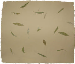 Papel Hecho a Mano c/Hoja Mostaza Amarillo 20×30cm Nattura® PEX1+202 Hoja 01