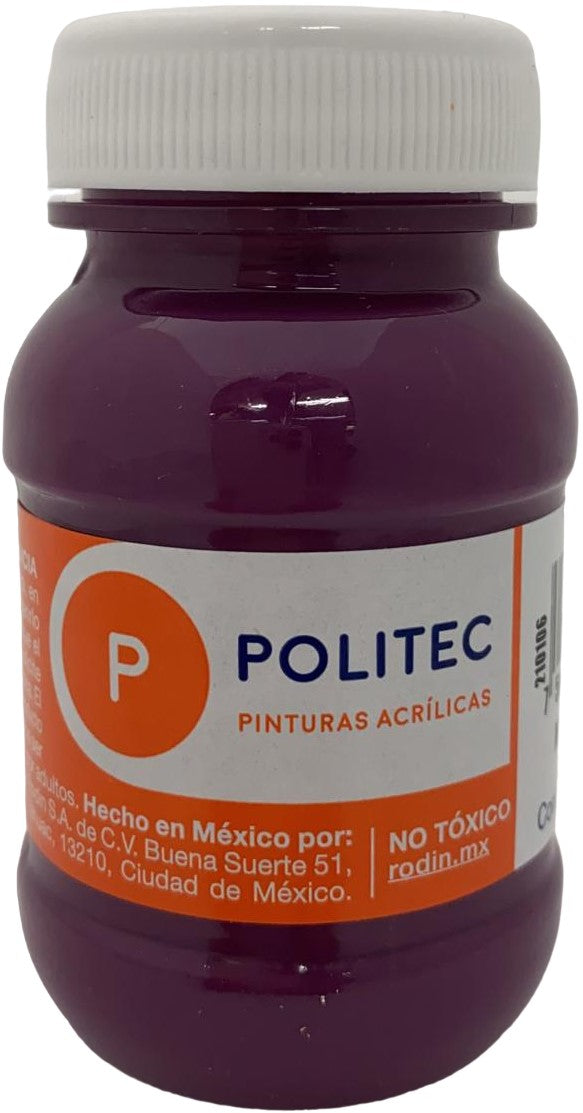 Pintura Acrílica Línea300 100ml Malva Politec® #335 Pieza 7501230033538 01