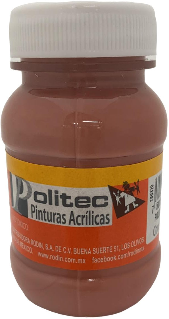 Pintura Acrílica Línea300 100ml Rosa Palo Politec® #338 Pieza 7501230033835 01