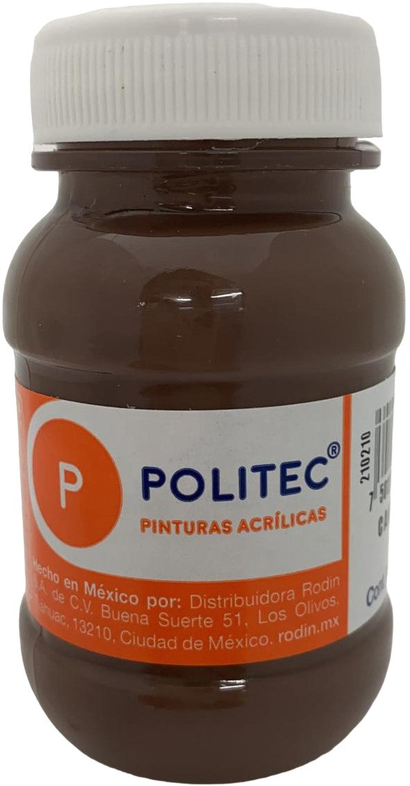 Pintura Acrílica Línea300 100ml Canela Politec® #339 Pieza 7501230033934 01