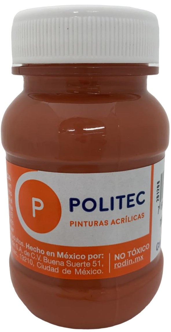 Pintura Acrílica Línea300 100ml Terracota Politec® #340 Pieza 7501230034030 01