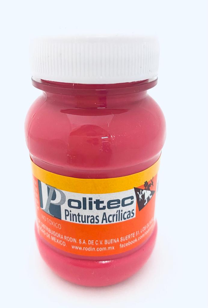 Pintura Acrílica Línea300 100ml Coral Politec® #344 Pieza 7501230034436 01
