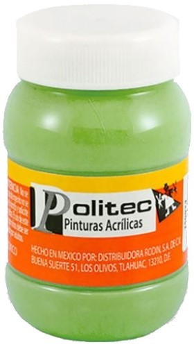 Pintura Acrílica Línea300 100ml Lima Politec® #345 Pieza 7501230034535 01