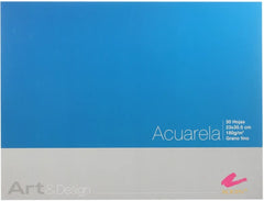 Block p/Arte Acuarela Art & Design grano fino 180g 30 hojas 23×30.5cm Rodin® [Pieza] 7501139189879