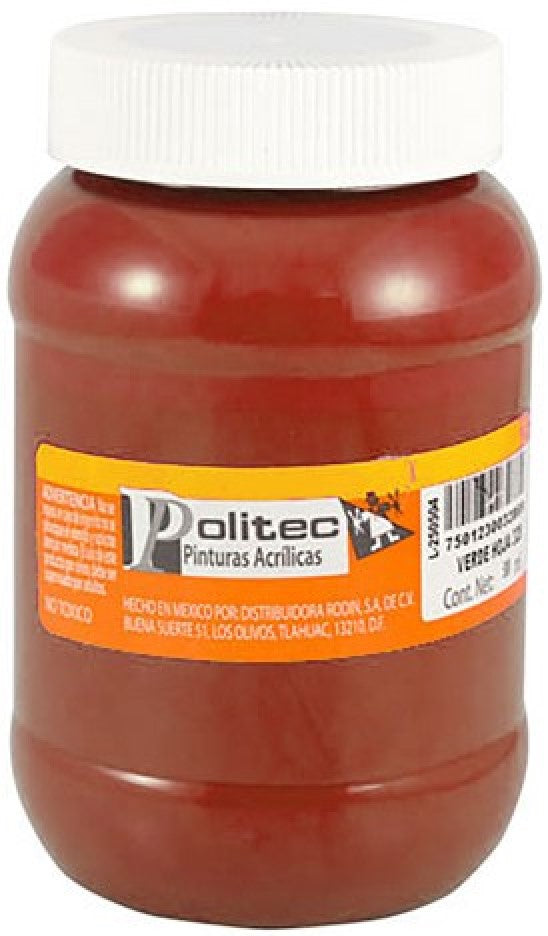 Pintura Acrílica Línea300 500ml Rojo Oxido Politec® #305 Pieza 7501230030568 01