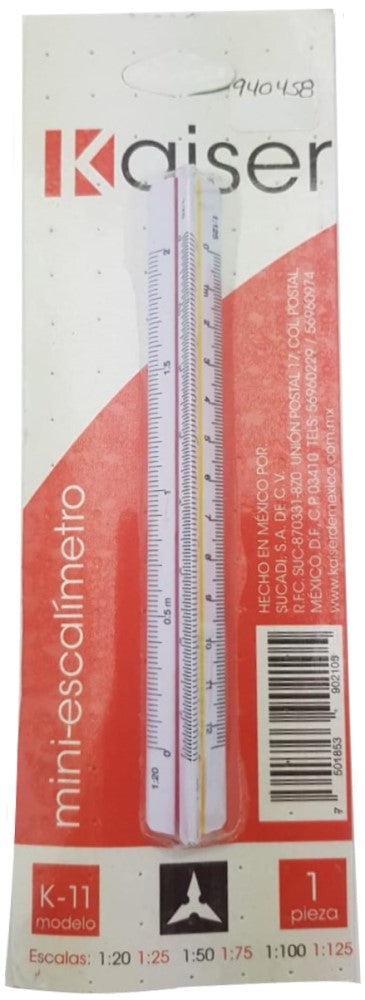 Escalímetro Plástico Mini 10cm Kaiser® K-11 [Pieza] 7501853902105