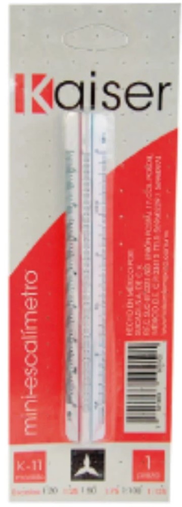 Escalímetro Plástico Mini 10cm Kaiser® K-11 [Pieza] Imagen secundaria del producto