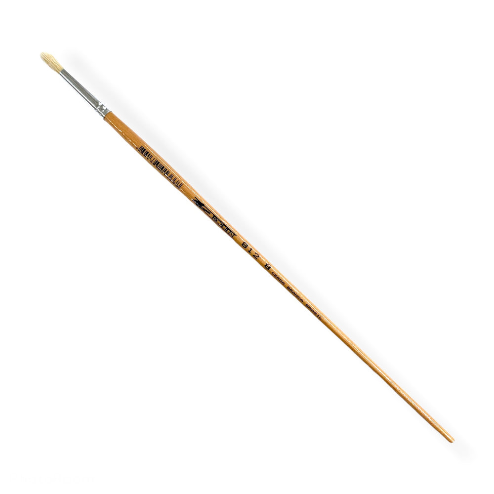 Pincel p/Oleo 812 Redondo pelo Cerda #8 Natural Largo Rodin® 812-8 [Pieza] 7501139192169