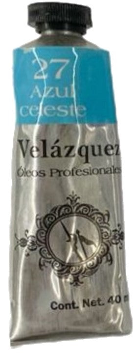 Pintura Oleo Velázquez Azul Celeste 40ml T-14 Roel® P04001427 Tubo 7501858972035 01