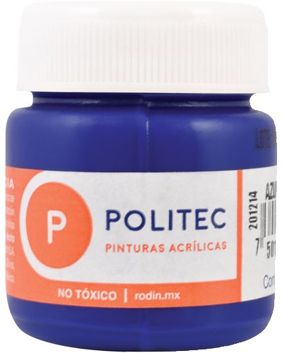 Pintura Acrílica Línea300 30ml Azul Cobalto Politec® #310 Pieza 7501230031022 01