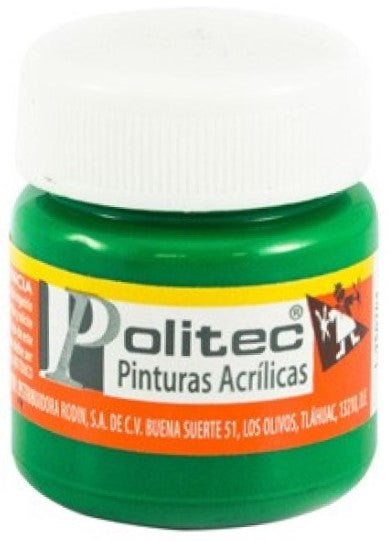 Pintura Acrílica Línea300 30ml Verde Claro Politec® #312 Pieza 7501230031220 01