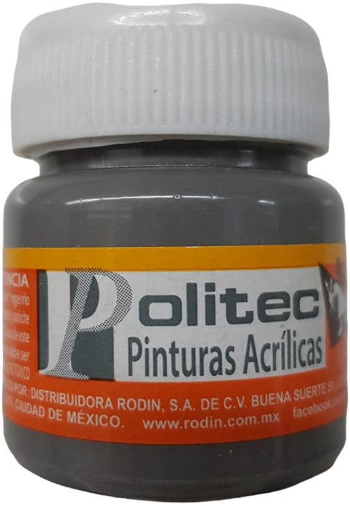 Pintura Acrílica Línea300 30ml Gris Politec® #317 Pieza 7501230031725 01