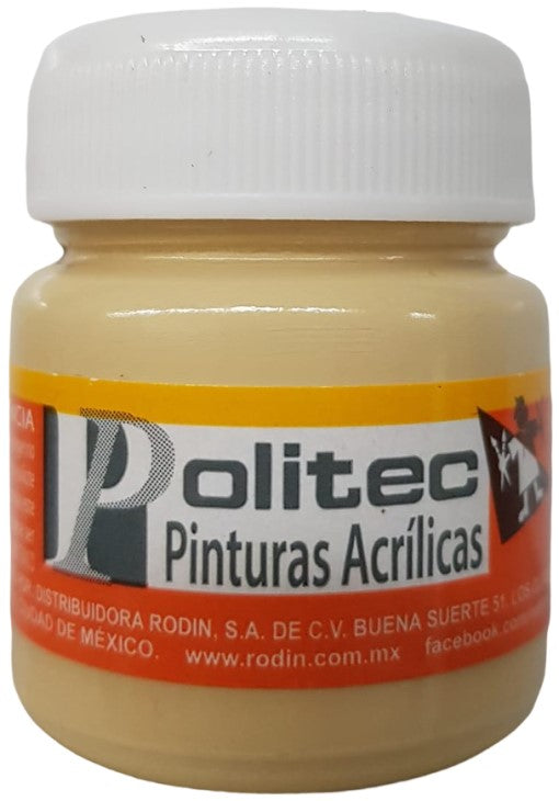 Pintura Acrílica Línea300 30ml Crema Politec® #320 Pieza 7501230032029 01