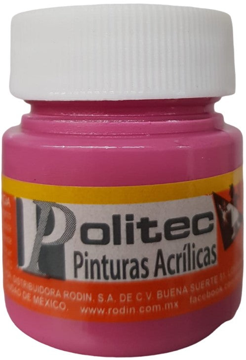 Pintura Acrílica Línea300 30ml Carmín Claro Politec® #323 Pieza 7501230032326 01