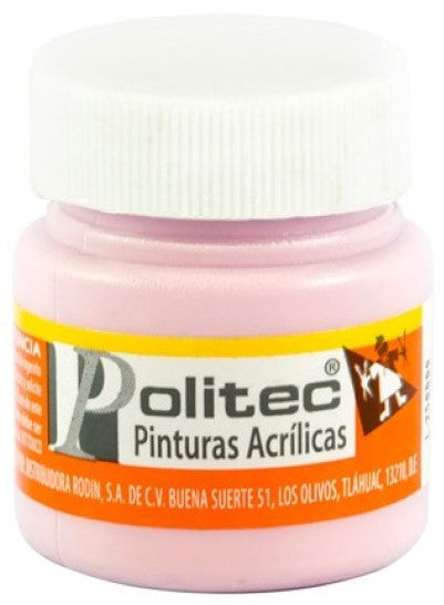 Pintura Acrílica Línea300 30ml Rosa pastel Politec® #326 Pieza 7501230032623 01