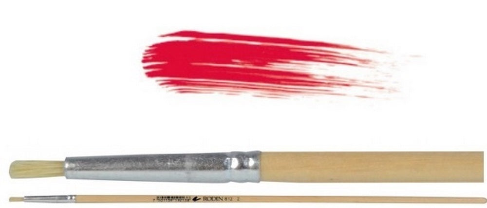 Pincel p/Oleo 812 Redondo pelo Cerda #22 Natural Largo Rodin® 812-22 [Pieza] 7501139192237 2