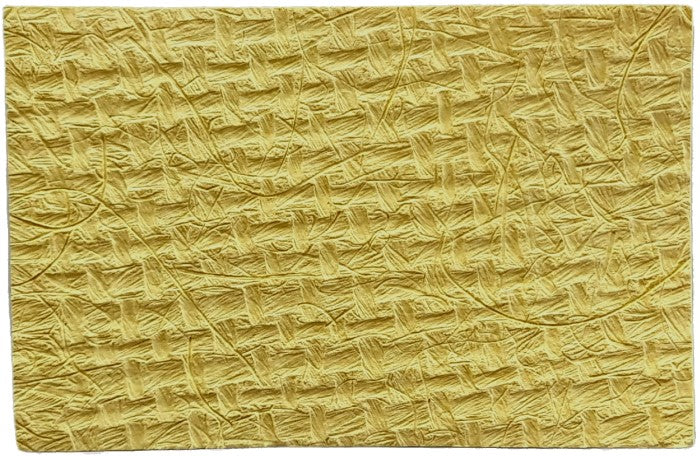 Papel Hecho a ManoTarjeta Yute Amarillo 7.5×11.5cm La Ceiba® Hoja 01