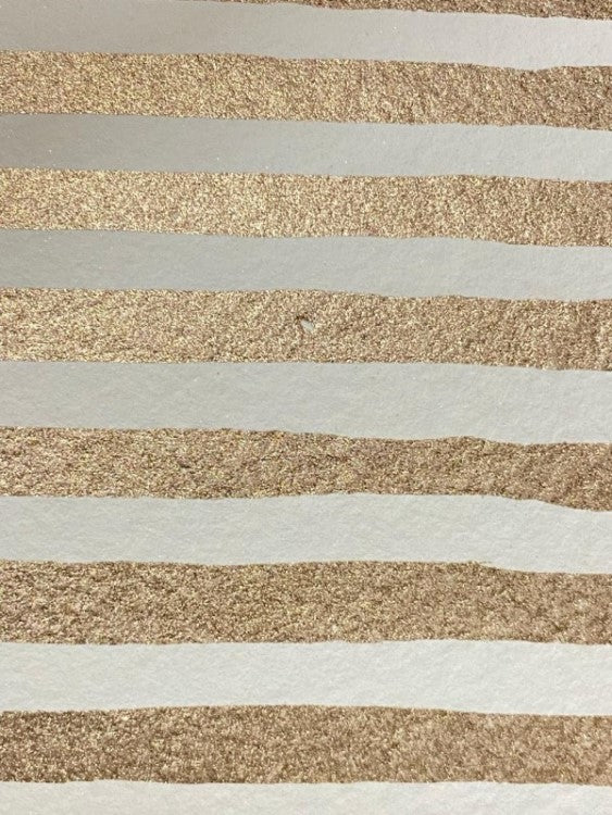 Papel Hecho a Mano Impreso Lineas Oro Crema 50×60cm Nattura® PEX3+402 Hoja 02