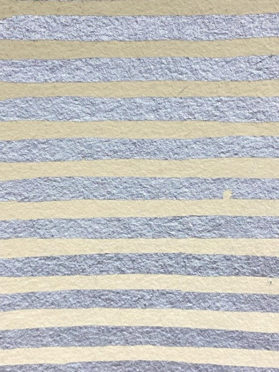 Papel Hecho a Mano Impreso Lineas Plata Crema 50×60cm Nattura® PEX3+401 Hoja 02