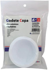 Godete de Plástico Copa Bolsa c/5 1 Cavidad 70ml c/u Alt® [Pieza] 7501139117926