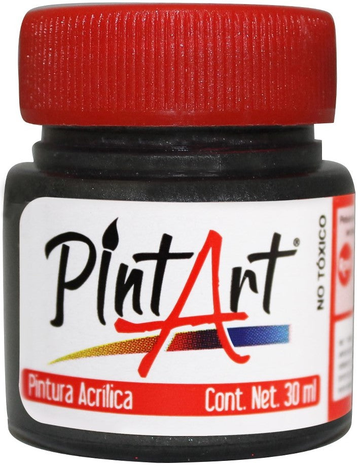 Pintura Acrílica PintArt Negro Metálico 30ml #829 PintArt® PPAEP03829 Pieza 7501858964887 01