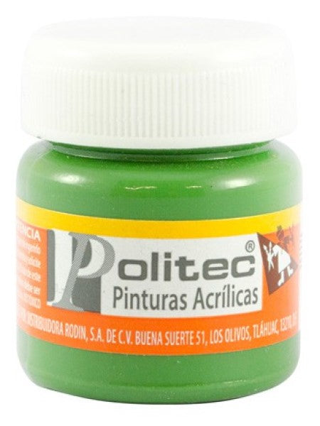 Pintura Acrílica Línea300 30ml Verde Nilo Politec® #325 Pieza 7501230032524 01