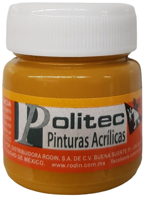 Pintura Acrílica Línea300 30ml Ocre Politec® #303 Pieza 7501230030322 01