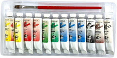 Pintura Acuarela Estuche c/Pincel 8ml Colores c/12 tubos Atl® [Estuche] 7501139151647 2