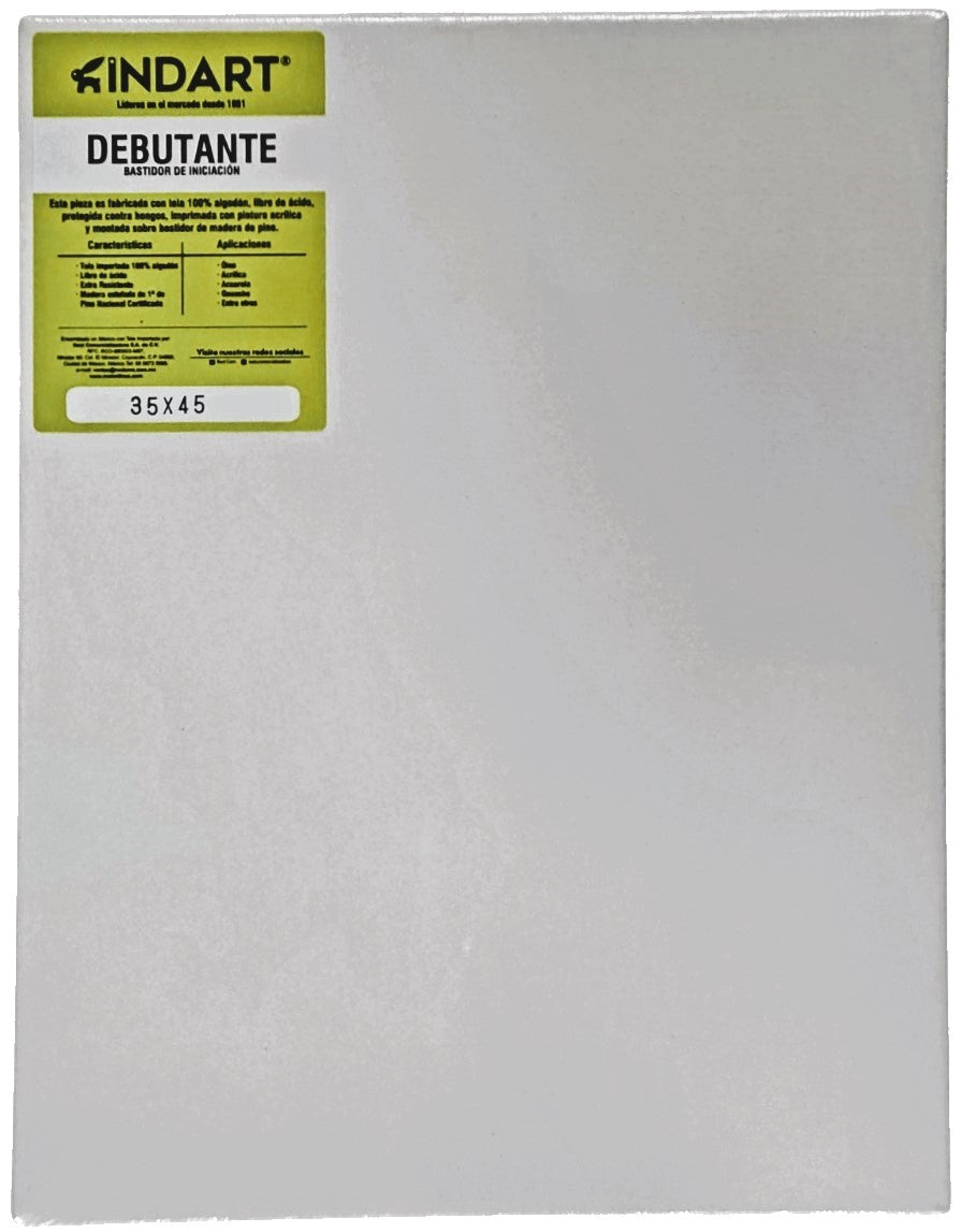 Bastidor Debutante 10/16" de canto 35×45cm INDART® PIDE003545 Pieza 7501858999797 01