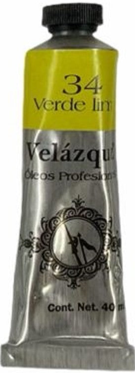 Pintura Oleo Velázquez Verde Lima 40ml T-14 Roel® P04001434 Tubo 7501858971403 01