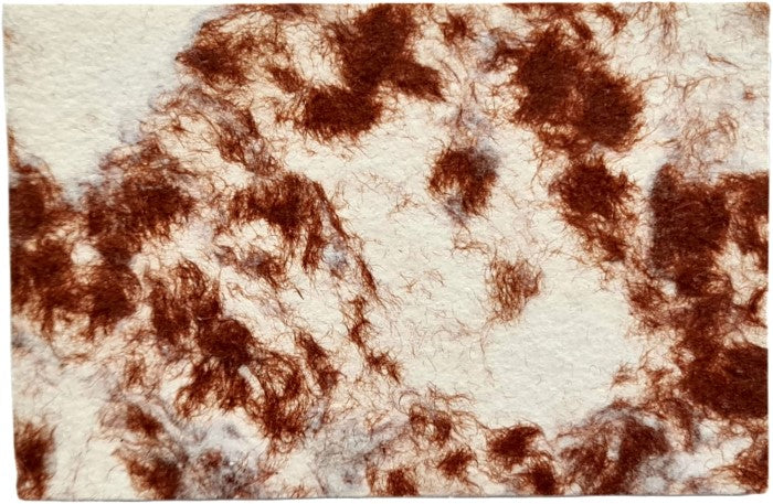 Papel Hecho a ManoTarjeta Marmoleado Café 7.5×11.5cm La Ceiba® Hoja 01