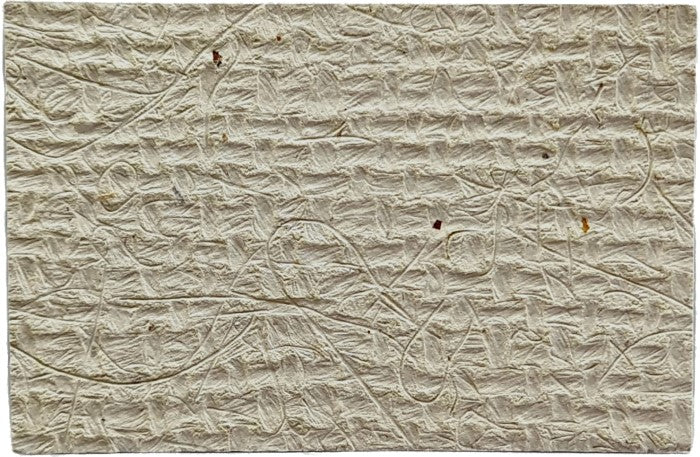 Papel Hecho a ManoTarjeta Yute Plátano 7.5×11.5cm La Ceiba® Hoja 01