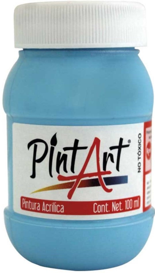 Pintura Acrílica PintArt Azul Pastel 100ml #408 PintArt® PP0AE07408 Pieza 7501858949075 01