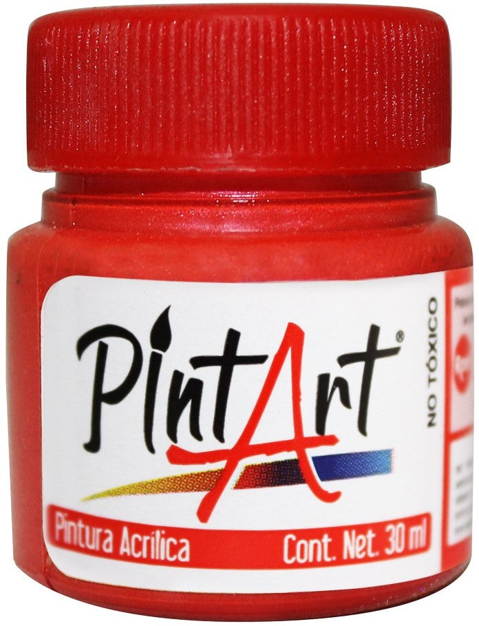 Pintura Acrílica PintArt Rojo Metálico 30ml #831 PintArt® PPAEP03831 Pieza 7501858964900 01