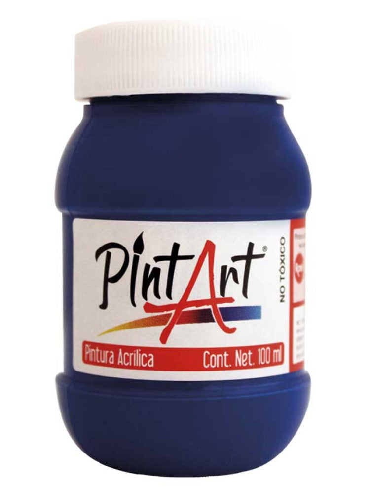 Pintura Acrílica PintArt Azul Medio 100ml #918 PintArt® PP0AE07918 Pieza 7501858965648 01