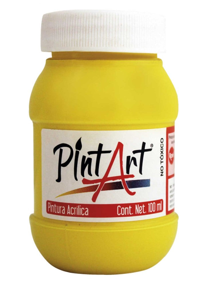 Pintura Acrílica PintArt Amarillo Limon 100ml #201 PintArt® PP0AE07201 Pieza 7501858948795 01