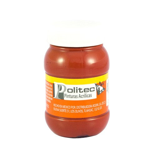 Pintura Acrílica Línea300 100ml Rojo Oxido Politec® #305 Pieza 7501230030537 01