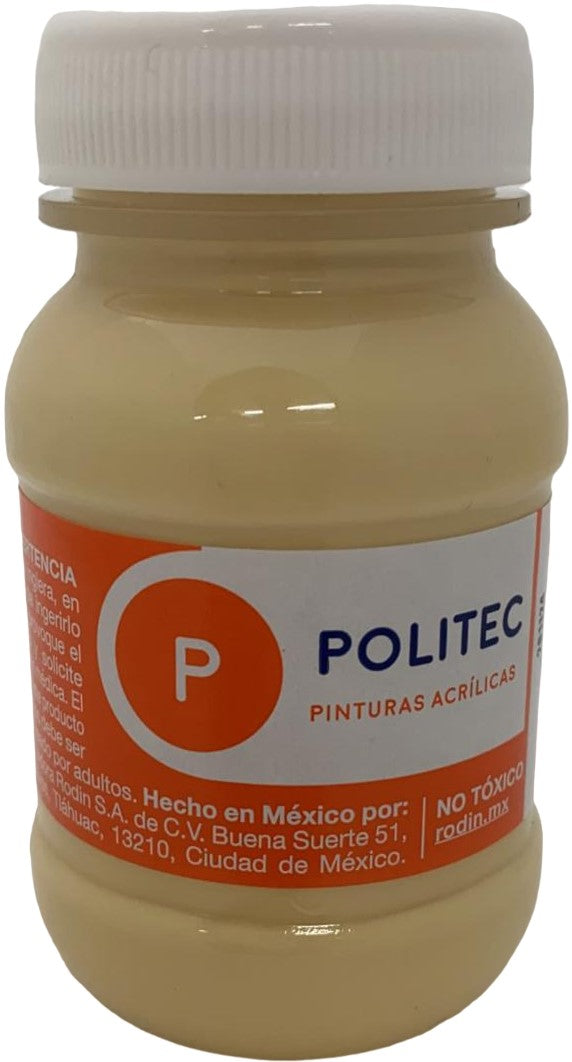 Pintura Acrílica Línea300 100ml Crema Politec® #320 Pieza 7501230032036 01