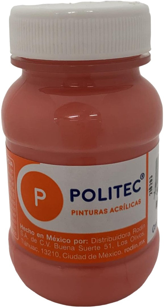 Pintura Acrílica Línea300 100ml Rosa Politec® #321 Pieza 7501230032135 01