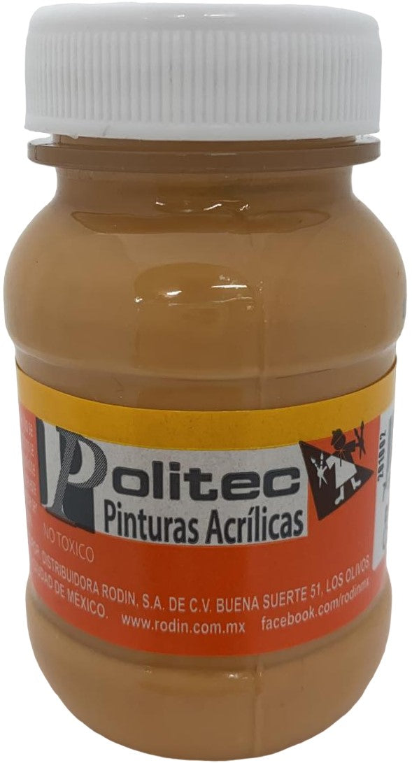 Pintura Acrílica Línea300 100ml Carne Politec® #322 Pieza 7501230032234 01