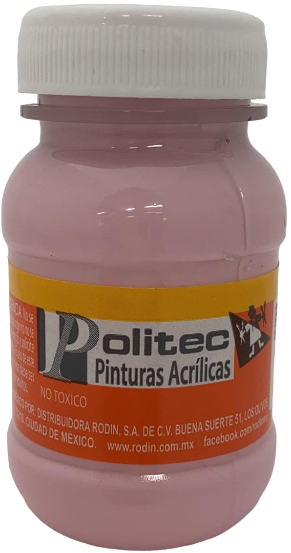 Pintura Acrílica Línea300 100ml Rosa pastel Politec® #326 Pieza 7501230032630 01
