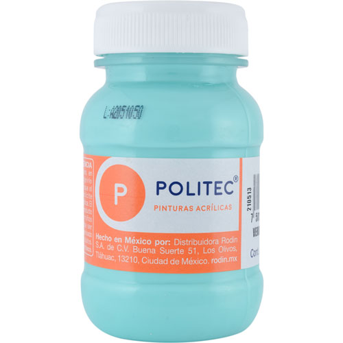 Pintura Acrílica Línea300 100ml Verde Pálido Politec® #333 Pieza 7501230033330 01